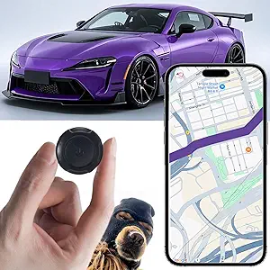 Mini GPS Tracker Device – Real-Time Location Tracking for Vehicles, Cars, Kids, Pets, and Motorcycles | No Monthly Fees or Subscriptions | Hidden & Portable Tracker for Cars, Dogs, Elderly, and Personal Use