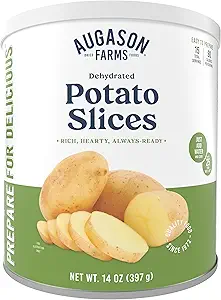 Augason Farms Dehydrated Potato Slices – Long-Term Emergency Food Supply & Everyday Cooking (Packaging May Vary)