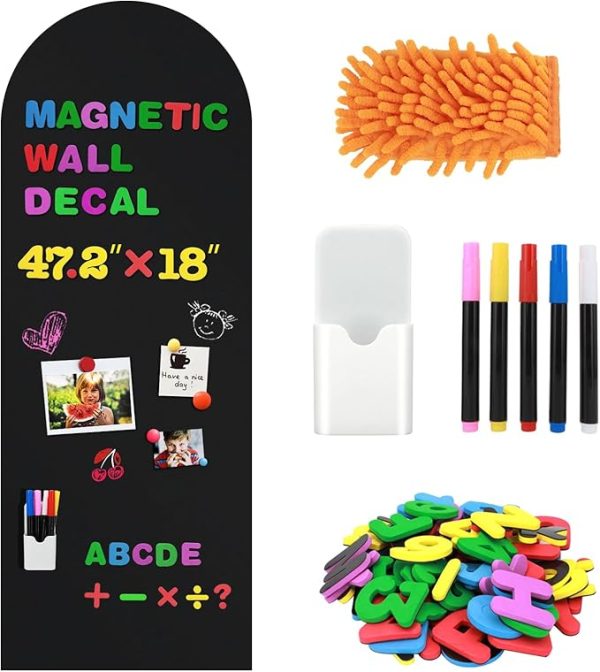 Magnetic Chalkboard Wall Decal – 47.2" x 18"