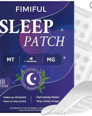 Sleep Patches with Melatonin – Microdart Patches for Adults with Magnesium Glycinate & L-Theanine – Long-Lasting Nighttime Sleep Support, Relax & Wake Up Refreshed – 18-Pack for Men & Women