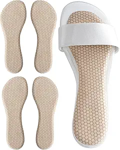 2 Pairs Women's Gel High Heel Inserts – Self-Adhesive 3/4 Length Insoles for Sandals & Dress Shoes, Anti-Slip, Shock-Absorbing, Sweat-Absorbing, Pain Relief, Beige, Sizes 8.5–12