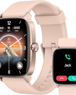YMZ Smart Watch for Men & Women – 1.85" Display, Bluetooth Calling, Fitness & Sleep Tracker, IP68 Waterproof, Customizable Dial, AI Features, 7-Day Battery Life, Compatible with Android & iOS