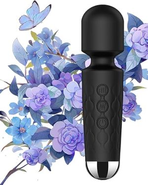 Mini Personal Cordless Handheld Bullet Massager – Powerful & Quiet – Ideal for Back, Legs, Hands, Pain Relief & Sports Recovery (Black)