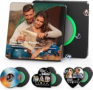 Personalized Music Fridge Magnet – Custom Song & Photo Gift for Couples, Anniversary, Wedding, Birthday, or Christmas