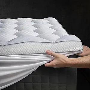3-Inch Ultra Plush Memory Foam Mattress Topper King – Extra Soft Pillow Top with 4X Back Support, Breathable Air Mesh Sides, Deep Pocket Fit for 6–21’’ Mattresses