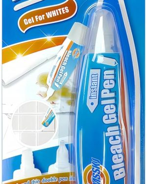 Bleach Pen for Clothing – Stain Remover Gel for Clothes, Mold Stains & DIY Bleaching Designs – Travel-Friendly, Instant Stain Removal – Pearl White, 1.76 fl. oz (Pack of 1), Lemon Scent