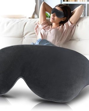 Zinpaza Heated Eye Mask – Microwaveable Warm Compress for Eyes