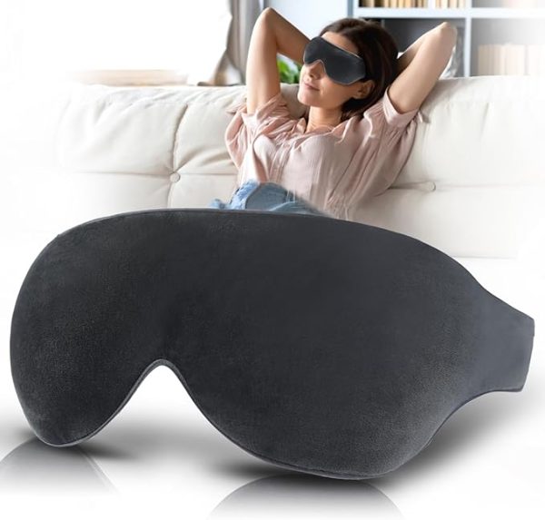 Zinpaza Heated Eye Mask – Microwaveable Warm Compress for Eyes