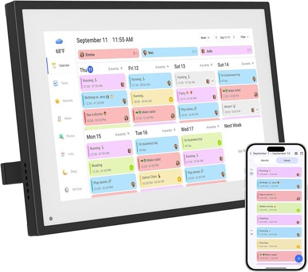 10.1" Smart Digital Calendar & Picture Frame – 2025-2026 Interactive Desk Planner