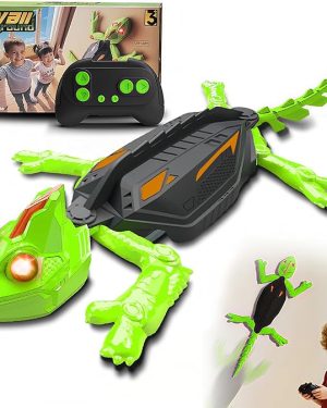 Rechargeable RC Wall-Climbing Chameleon Toy for Kids – Remote Control Lizard with LED Eyes, Dual-Mode Floor & Wall Driving – Fun Gift for Boys and Girls Ages 3+