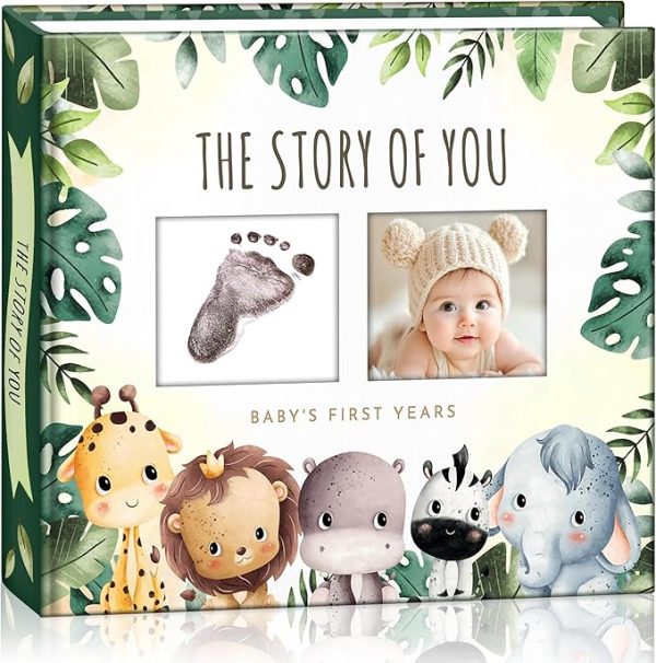 Baby Memory & Milestone Scrapbook – Keepsake Photo Album for Boys & Girls – Gender-Neutral Gift & Registry Essential