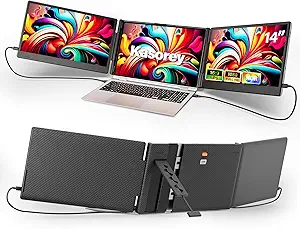 2025 Upgraded 14" Portable Monitor – 1080P FHD IPS Screen