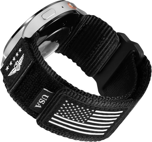 20mm Nylon Adjustable Sports Strap – Compatible with Samsung Galaxy Watch 7/6/5/4/FE (40mm, 44mm), Watch 6 Classic (43mm, 47mm), Watch 4 Classic, Watch 5 Pro (45mm), Active 2, and Garmin Vivoactive 5/3, Venu – Sport Band for Men & Women