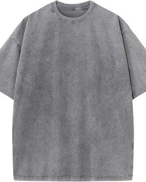 Oversized Cotton T-Shirt for Men & Women – Casual Loose Fit Short Sleeve Basic Tee
