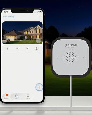 Magnetic Indoor Security Camera – 3MP 2K AI Camera with Emergency 911 Call, Person & Vehicle Detection, 24/7 Recording, and OpenAI GPT Integration