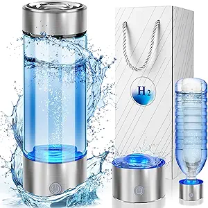 2025 Portable Hydrogen Water Bottle – Rapid 3-Minute Electrolysis, 450ml, 2000+ PPB Hydrogen Water Generator for Daily Use, Office, and Gifts