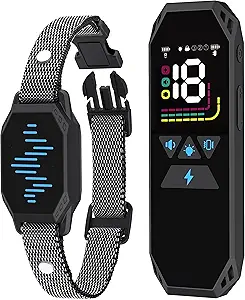 Dog Training Collar – Remote-Controlled, 2500FT Range, 4 Training Modes (Beep, Vibration, Shock), IP67 Waterproof, Rechargeable E-Collar for All Breeds