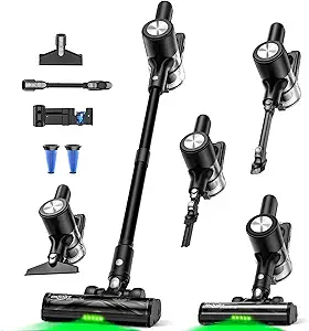 Cordless Stick Vacuum Cleaner – 46KPa Suction, 55-Minute Runtime