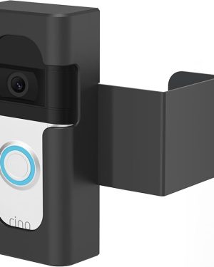 No-Drill Anti-Theft Mount for Ring Battery Doorbell (Pro/Plus/1/2/3/4/Plus/2nd Gen 2020), Sensor-Friendly Bracket for Homes, Apartments, Businesses, and Dorms