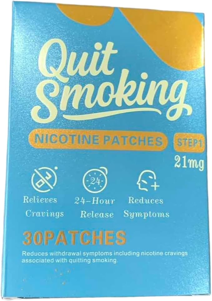 Step 1 Quit Smoking Patches – Effective Stop Smoking Aid, Works in 2 Weeks, Anti-Craving, 4-Pack