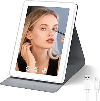 Portable LED Travel Makeup Mirror
