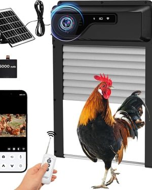 Automatic Chicken Coop Door with HD 1080P Camera