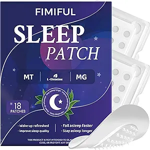 Sleep Patches for Adults – Microdart Melatonin Patch with Magnesium Glycinate & L-Theanine, Long-Lasting Nighttime Sleep Support, Promotes Relaxation & Refreshing Wake-Up, 18-Pack (Men & Women)