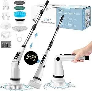 IEZFIX Electric Spin Scrubber – Powerful Bathroom & Kitchen Cleaning Brush