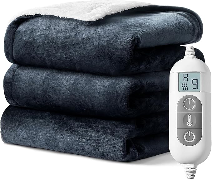 Heated Blanket – Soft Flannel Electric Throw