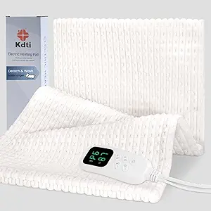 Versatile Heating Pad with Removable, Machine-Washable Cover – Perfect for Back, Neck, Abdomen, Knees, and Legs. Relieve Muscle Soreness with Moist or Dry Heat. Features Auto-Shutoff for Safety. Makes an Ideal Birthday Gift!