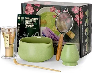 Nucookery 5-Piece Matcha Whisk Set