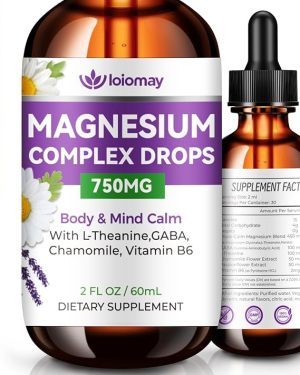 Magnesium Glycinate Liquid Drops – Triple Calm Complex for Women, Men & Kids
