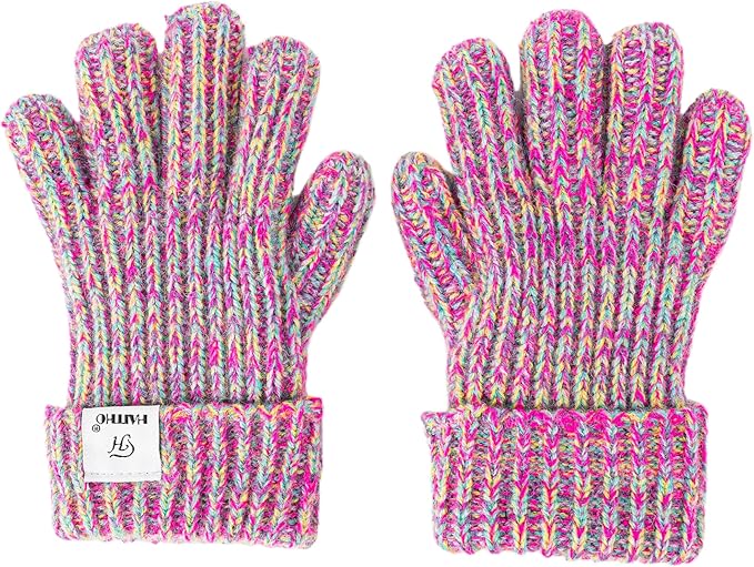 HAITHO Kids Winter Gloves for Boys & Girls – Fleece-Lined, Warm Children’s Gloves for Cold Weather
