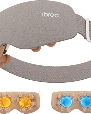 Eye Massager with Heat & Cooling – 3 Modes, 14 Vibration Heads, 150-Minute Usage, and Bluetooth Music