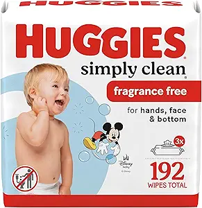 Huggies Simply Clean Unscented Baby Wipes