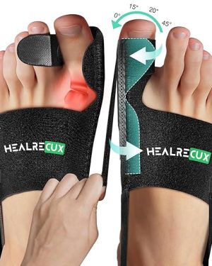 Bunion Corrector for Men & Women – Big Toe Straightener & Splint Brace for Hallux Valgus Relief, Day & Night Support