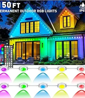 150FT Waterproof Outdoor RGB LED Strip Lights