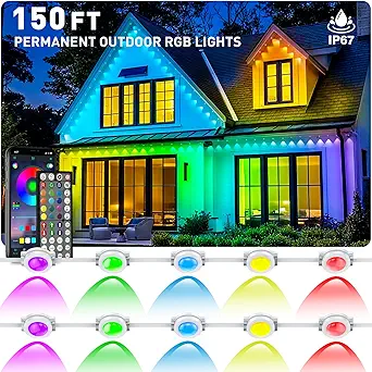 150FT Waterproof Outdoor RGB LED Strip Lights