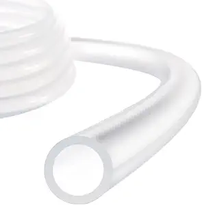3 ft Clear Silicone Tubing – 1/4" ID x 1/2" OD | High-Temperature, Food-Grade Silicone Hose for Home Brewing, Wine Making, Beer Lines, and Aquaponics