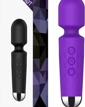 Rechargeable Mini Electric Body Massager – Back, Foot & Arm Muscle Relaxation (Purple)