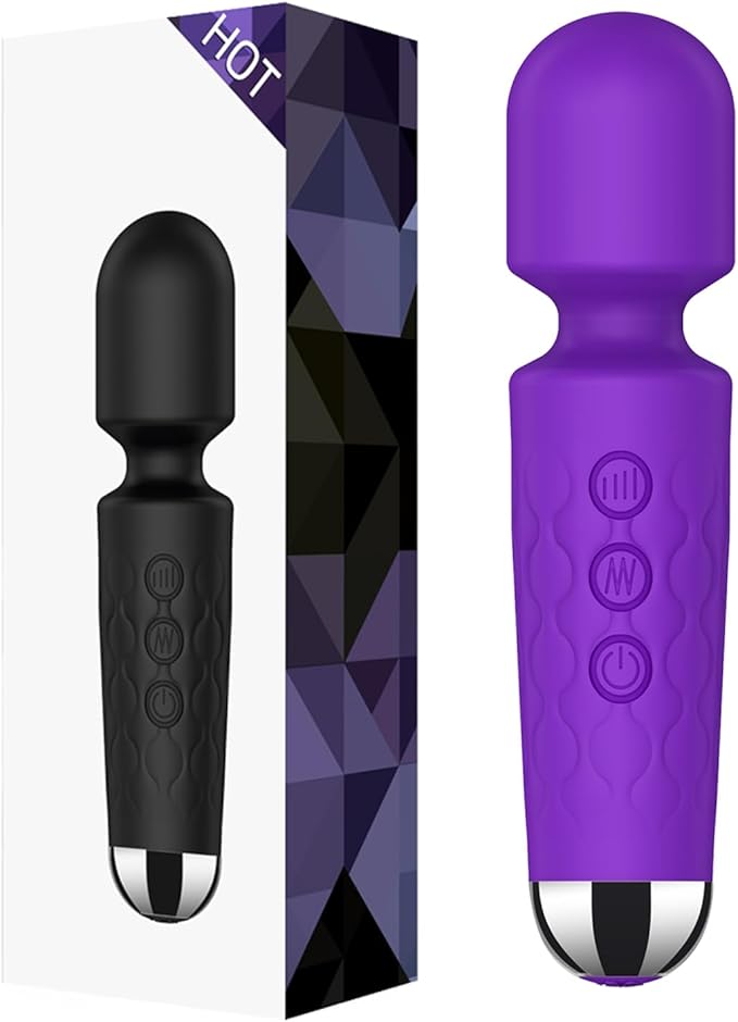 Rechargeable Mini Electric Body Massager – Back, Foot & Arm Muscle Relaxation (Purple)