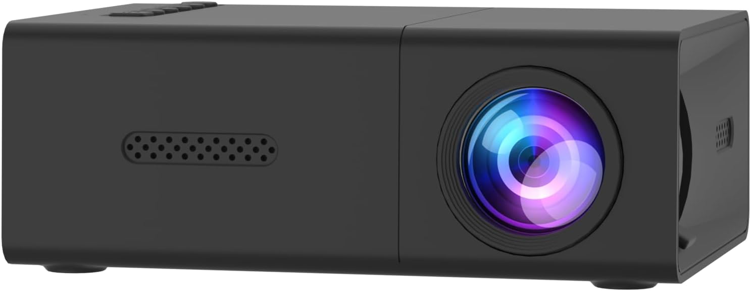 Mini Short-Throw Projector – 4K Supported, Portable Home & Outdoor Entertainment, Compatible with TV Stick, Laptop, and Smartphone