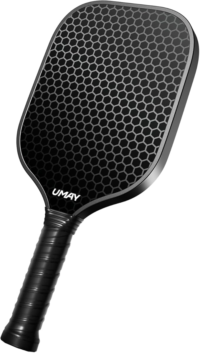 UMAY Fitness Pickleball Paddle β USAPA Approved 16mm T300 Carbon Fiber Racket Set, Lightweight Pickleball Paddle with Carry Bag & Grip Tapes, High Spin & Consistent Control for Men & Women