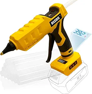 BLEDS 100W Cordless Hot Glue Gun – Compatible with Dewalt 20V Battery