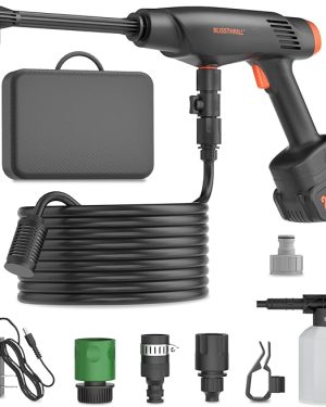 Battery-powered 1100 PSI portable pressure washer with 21V battery, 6-in-1 nozzle, and foam cannon—ideal for home, car, and yard cleaning.Select 76 more words to run Humanizer.