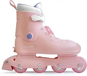 Women’s Adjustable Inline Skates – Pink Roller Blades for Girls & Adults, Hard Shell, ABEC-7 Bearings