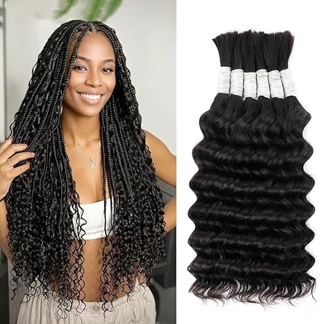 Human Hair for Boho Braids – Deep Wave Bundles