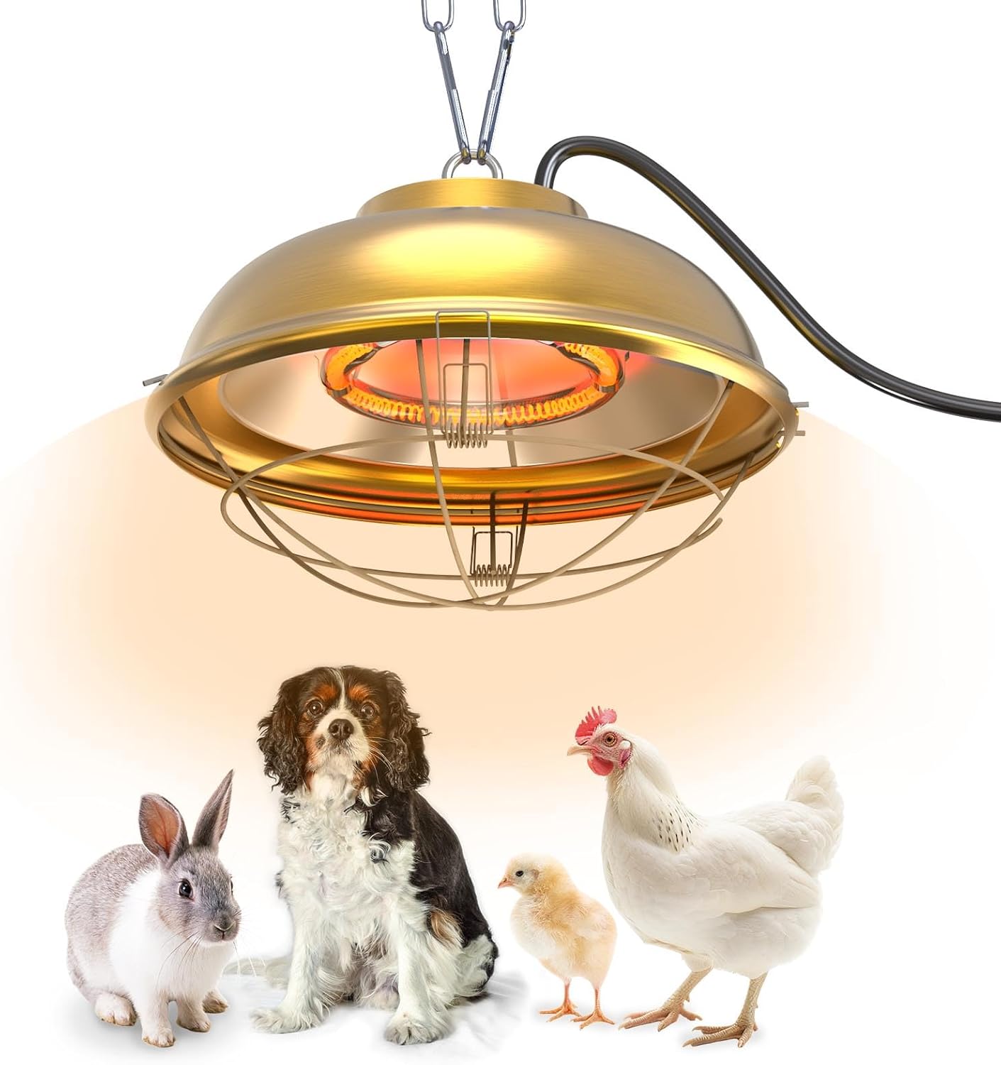 300W Heat Lamp for Chicken Coops – Professional Waterproof Heater for Indoor & Outdoor Use