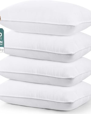 Utopia Bedding Luxury Hotel-Style Pillows – Queen Size Set of 4