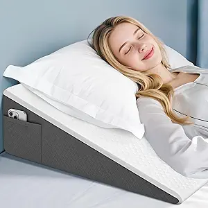 8-Inch Wedge Pillow – Incline Memory Foam for Sleeping, Resting, and Support